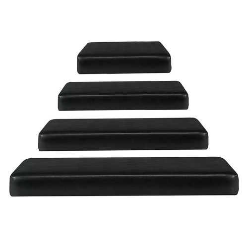 Housse de siège de canapé en cuir PU noir extensible séparé pour canapé