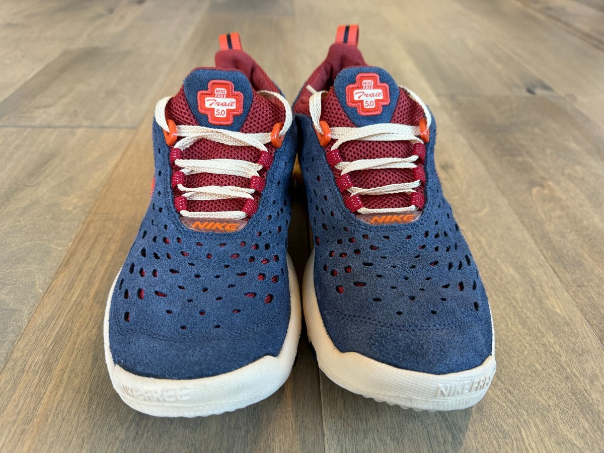 NIKE FREE TRAIL 5.0 US9.5 27.5センチ Nike Free Run Trail 5.0 CW5814-400 Blue/Orange Suede Running