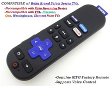Roku Brand TV Models 24R2A5R 32R2A5R 40R2A5R Remote 3026000015 RC-GZ1 - Used
