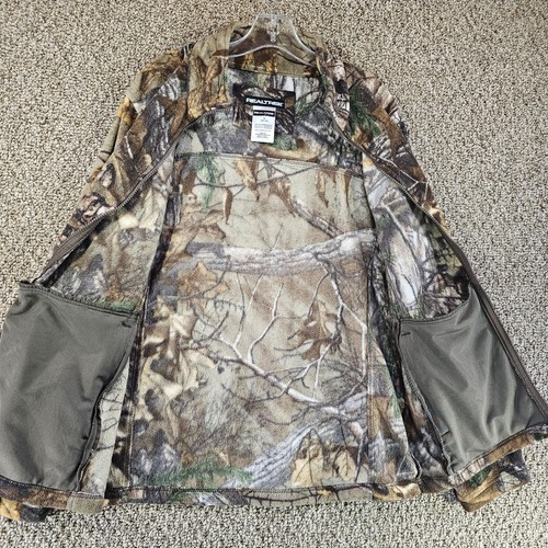 Realtree Xtra Fleece Camoflauge Jacket Mens Medium ( 38-40 ) Full Zip - Picture 5 of 9