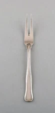 Georg Jensen Old Danish meat fork in sterling silver.