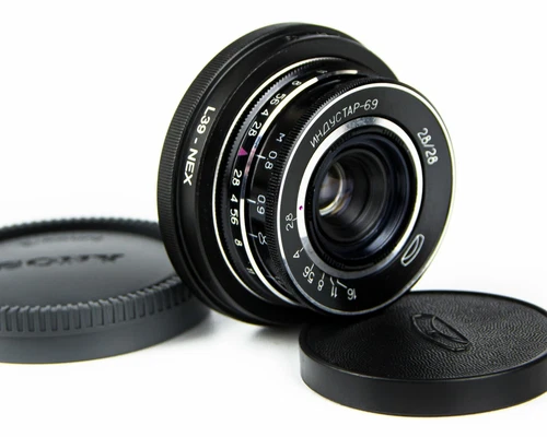 Industar-69 28mm f/2.8 Soviet Lens M39 Sony E NEX Adapter