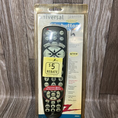 Vintage Zenith Zen555 Glow In The Dark Universal Remote Unopened