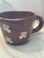UO Home 3D Frog Mug Plum Purple Mushroom Exterior,Dishwasher & Microwave Safe