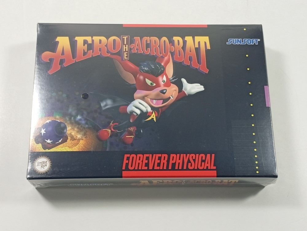 AERO THE ACRO-BAT SUPER NINTENDO (SNES) NTSC-USA (NEUF - BRAND NEW) LIMITED RUN
