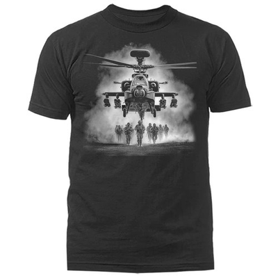 #ad #ad Apache Helicopter Army Soldier Combat Military Patriotic Veteran T shirt $15.74