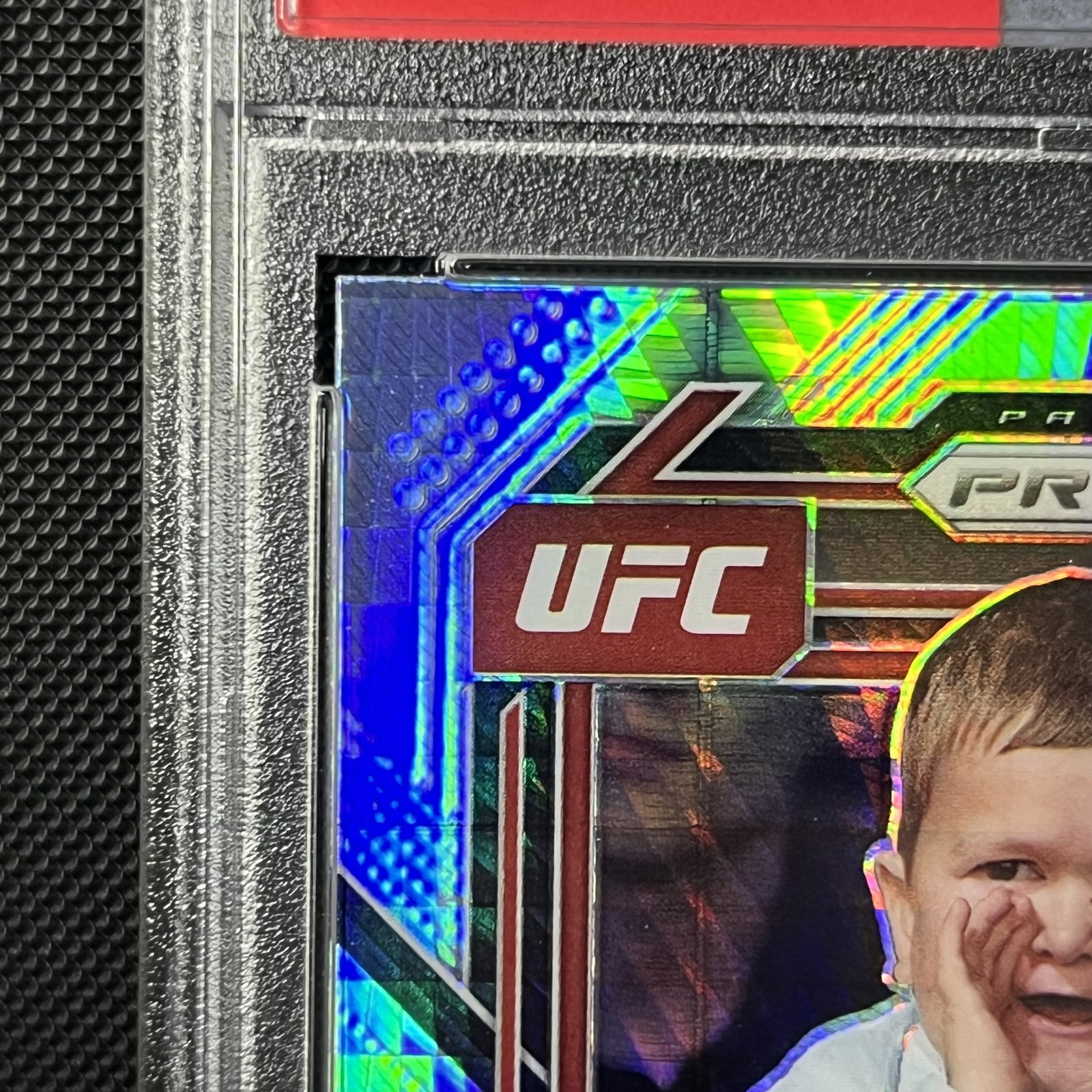 HASBULLA MAGOMEDOV 2023 Panini Prizm UFC MMA Hyper Prizm RC Rookie #200 PSA 9 view 3