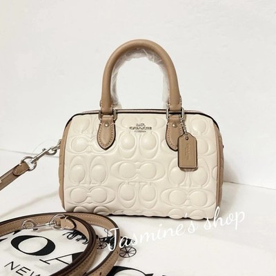NWT Coach Mini Rowan Crossbody Bag In Blocked Signature Leather