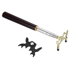 Wooden Billiard Pool Cue Stick Bridge with Low Bridge Head Gold/Black