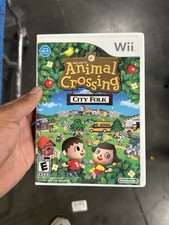 Animal Crossing City Folk Game w/Case & Manual for Nintendo Wii-Tested