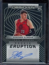 2024-25 Obsidian Donovan Clingan Eruption Auto RC /149 #REA-CLG