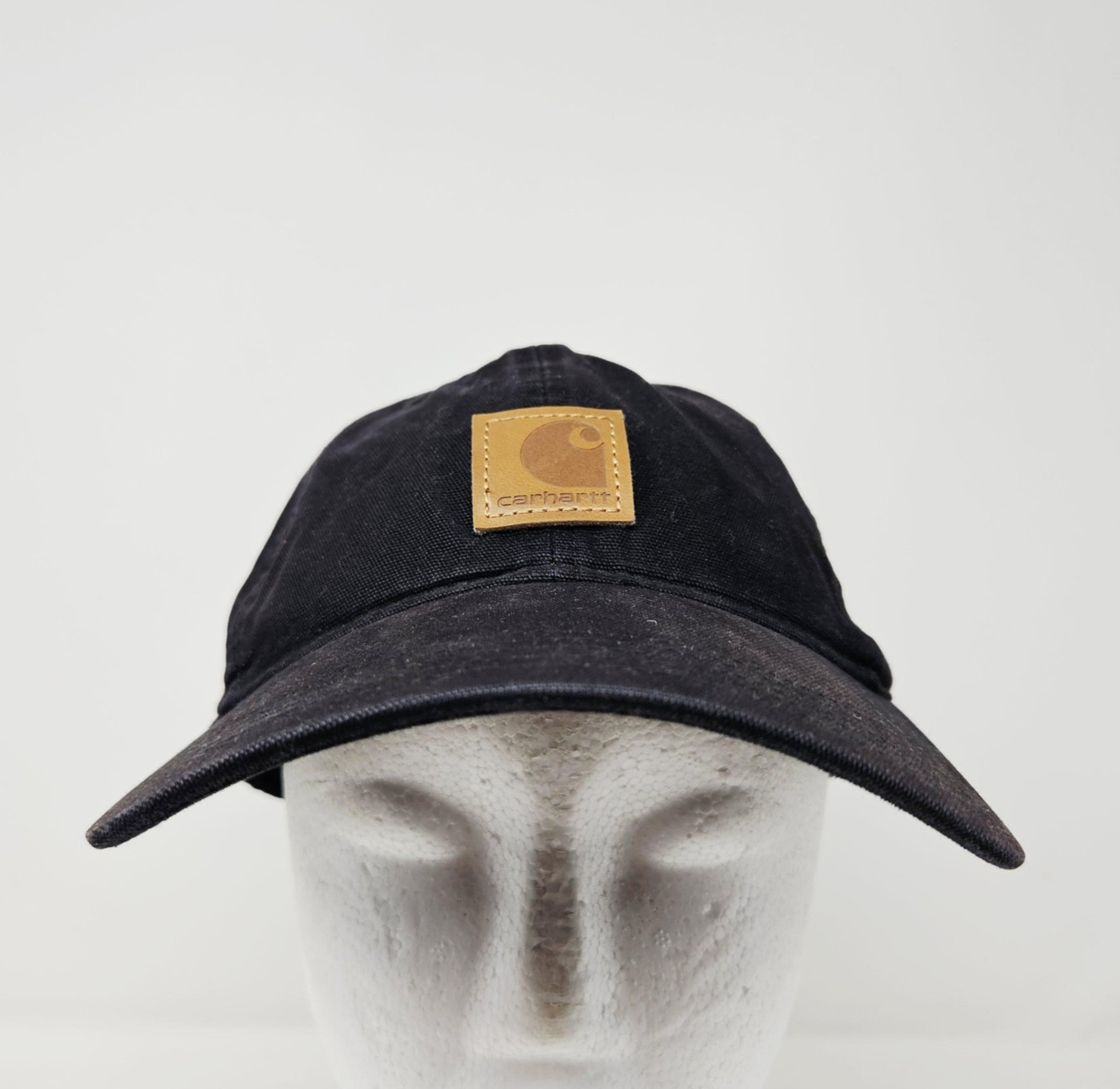 Carhartt Hat Cap Baseball Strap Back One Size Black Mens Canvas Logo Workwear
