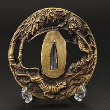 Japanese Tsuba Sword Guard Katana ornaments Antique Alloy Modern Article #809