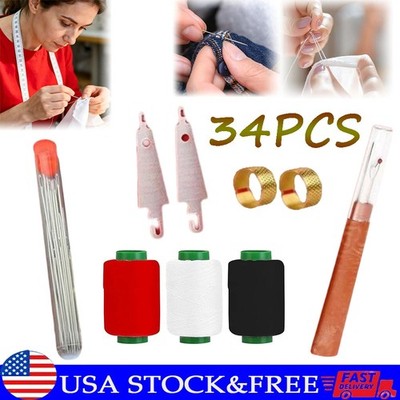 Sewing Tool Set,Needles Thread Hand Repair Tool,Portable Sewing Kit
