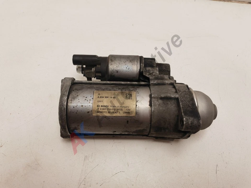 Mercedes E Class W213 2016-2023 Starter Motor 2.0 CDI Diesel OM654 A6549061400 - Image 1 of 4
