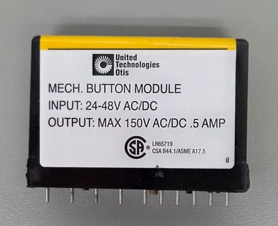 United Technologies Otis Mechanical Button Module LR65719 Designed for Elevators