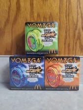 Mc Donalds YOMEGA X-Brain K9 Yomega Yo Yo 1 Lime 2 Blue 3 Orange New Sealed