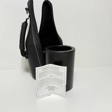 CaddyO Wine Bottle Carrier Travel Cooler Black Insulated Bucket Corkscrew Holder