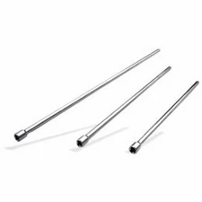 3 Piece Long Extension Bar Set for 1/4" Drive Ratchet Wrench Socket