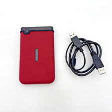 Transcend StoreJet M3 500GB - Portable External Hard Drive HDD Red Tested Works