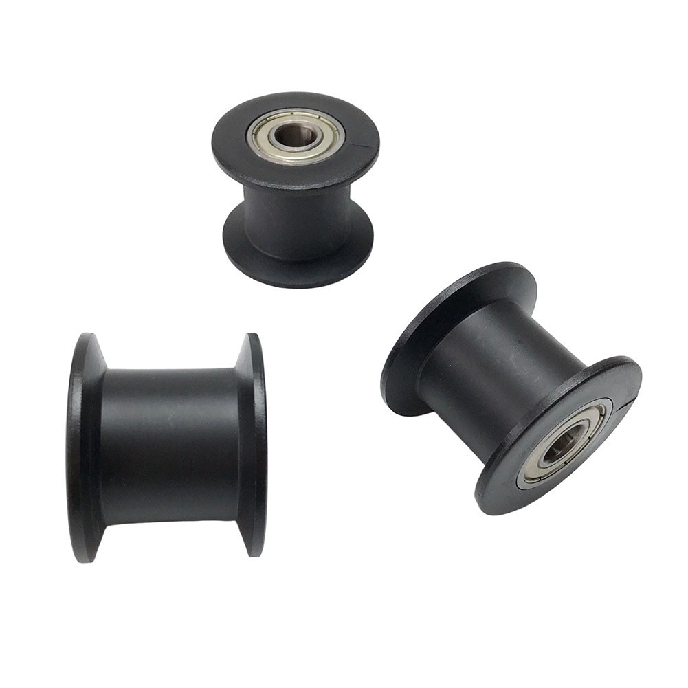 Kit de poleas de rodamiento polea de remo nailon metal construcción rueda de baja fricción