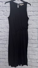 LOFT Elegant Black Sleeveless Dress Women’s Size M NWT