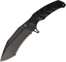LOTAR  KOBRA Gen 6 Sigma King Black G10 D2 Steel Fixed Blade Knife F106XBK