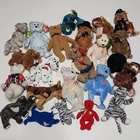 23 Vintage Original Ty Beanie Babies animals bears ground hogs Mixed Lot w/ tags