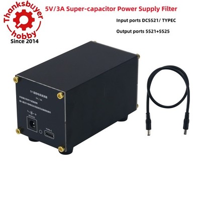 Super-capacitor Power Supply Filter 5V Input and Output Audio Filter 5V 3A