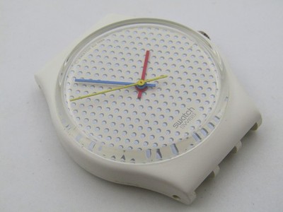 SWATCH GENT PING PONG WHITE - Nur Gehäuse, für Umbau in Automatic - NOT RUNNING-