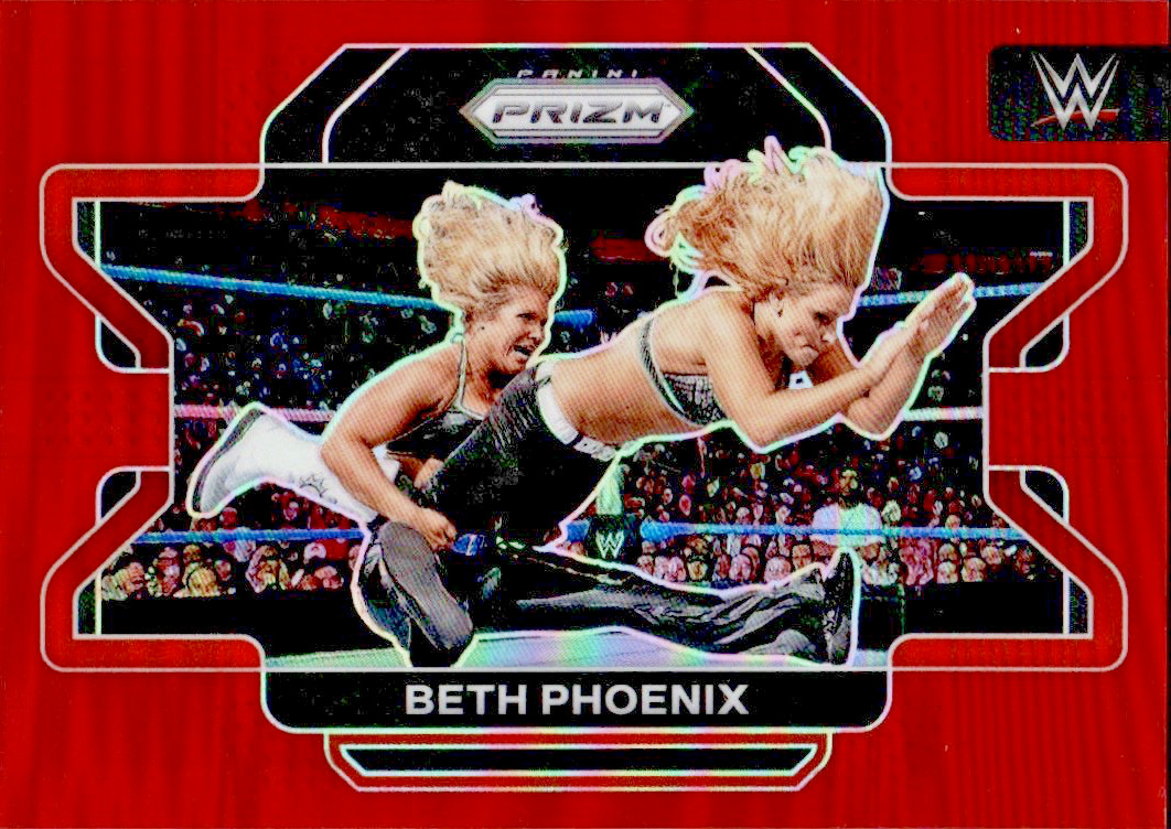 Beth Phoenix 2022 Panini Prizm WWE #60 Red Prizm /299