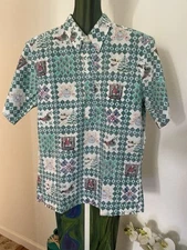 RARE Reyn Spooner Vintage Hawaiian Shirt Christmas 1988 Med RARE