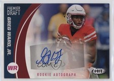 2017 Sage Hit Auto Red Greg Ward Jr #A40 Auto 1h0p