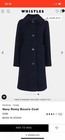 Whistles stunning Romy Boucle Wool Blend Coat Size 16 RRP £289
