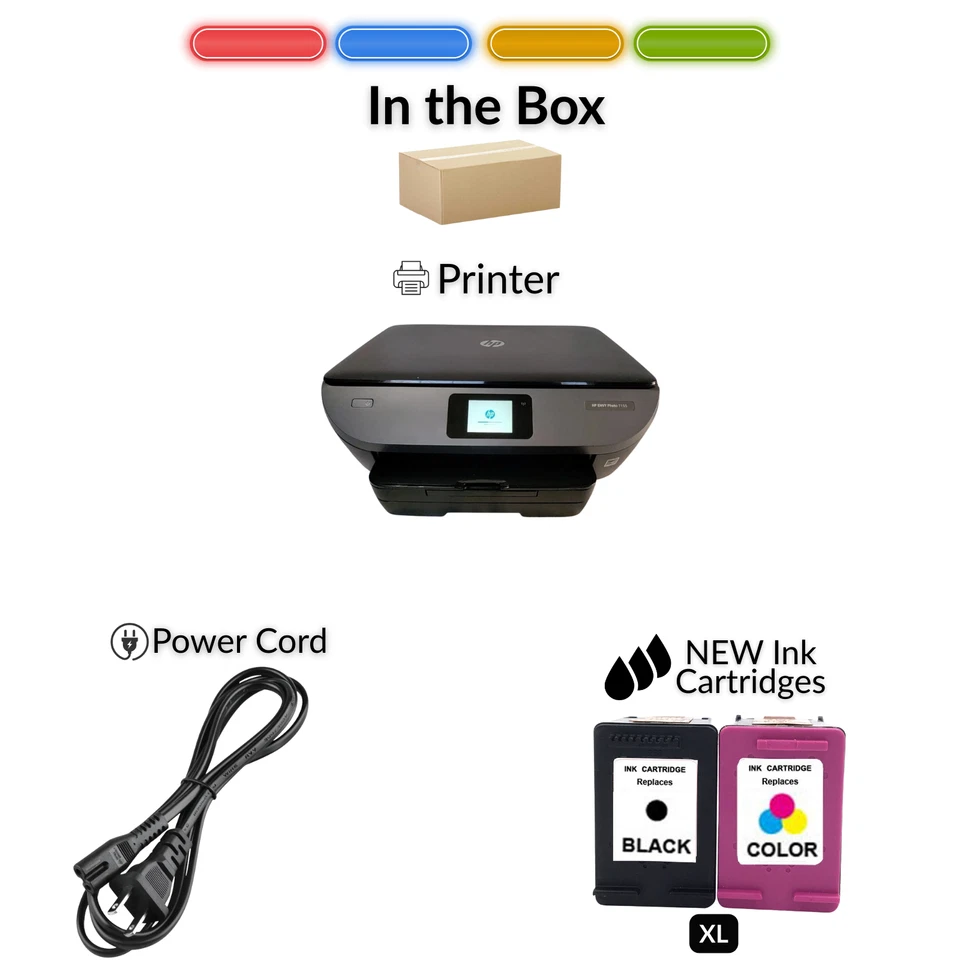 HP Envy Photo 7155 Wireless Color All-in-One Thermal Inkjet Printer FREE SHIP - Image 2 of 4