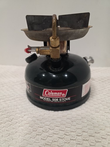 9-87  COLEMAN 508 Camping Survival STOVE • WORKS GREAT