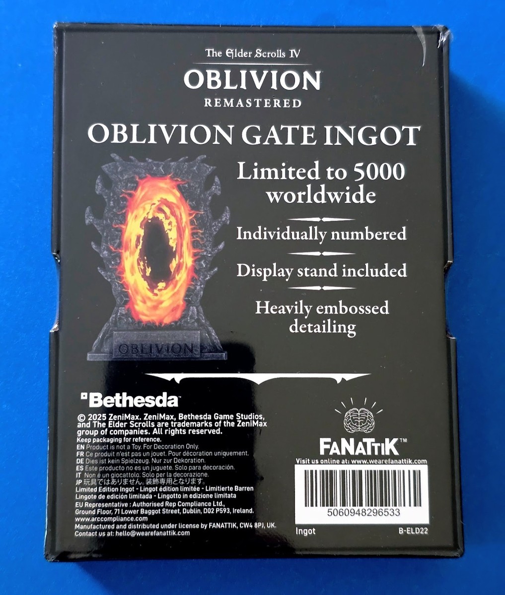 The Elder Scrolls IV: Oblivion Gates Ingot Figure Official