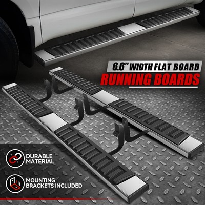 For 04-24 Titan 16-24 Titan XD Crew Cab 6.6'' Running Boards Side Step Nerf Bar