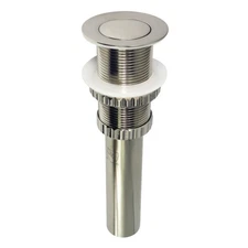 EV8418 Coronet Push Pop-Up Bathroom Sink Drain Without Overflow, Brushed Nick...