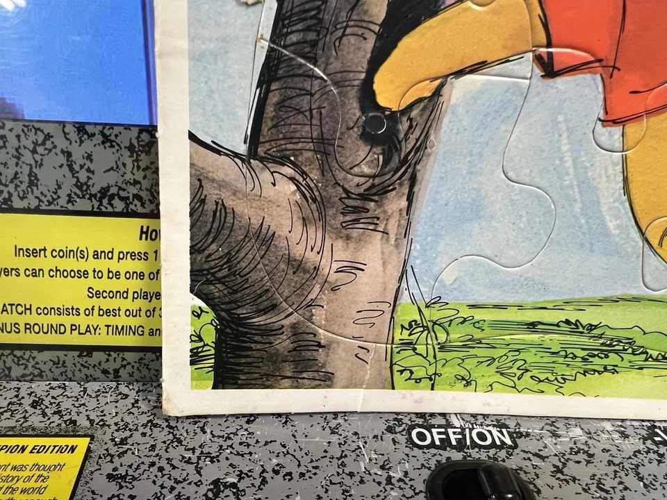 1964 Walt Disney Presents Winnie The Pooh Frame Tray Puzzle - Complete & Warped - Image 4 of 4