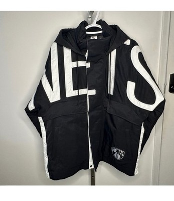 Nike Brooklyn Nets Black and White Puffer jacket in XS Mens- NEW