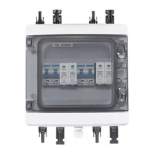 2 Strings Fit Solar Panel Disconnect Switch Circuit Breaker Solar Combiner Box