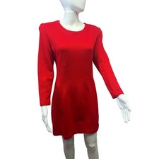 Vintage 90s y2k My Michelle women's size 7/8 red Long Sleeve mini Dress