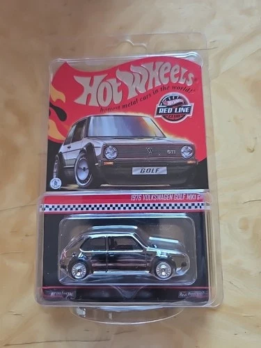 2025 Hot Wheels Red Line Club RLC 1976 Volkswagen Golf MK1 GTI (chrome)