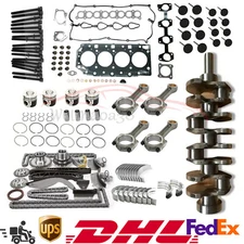 D4CB 2.5L Engine Overhaul Rebuild Kit - Crankshaft/Piston/Timing For Hyundai Kia