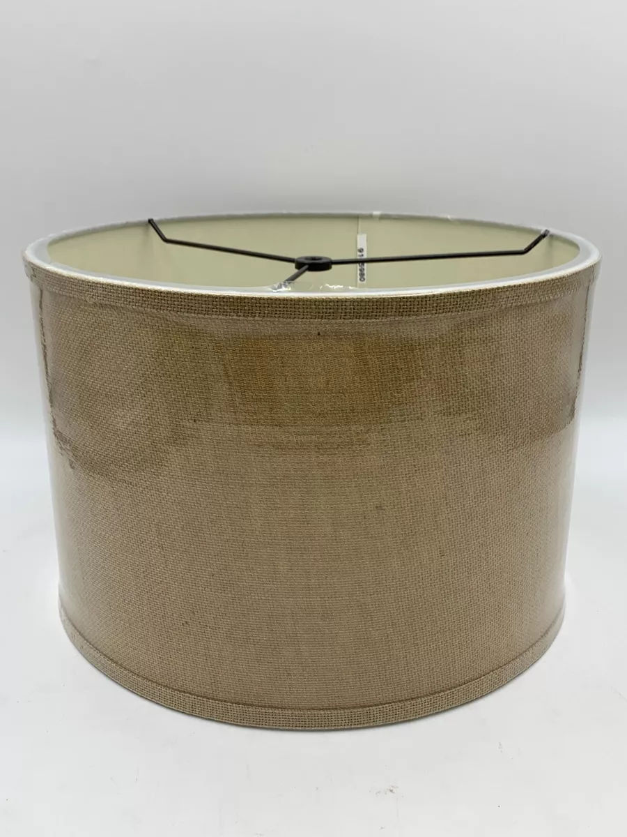 Burlap lamp shade pottery barn deals
