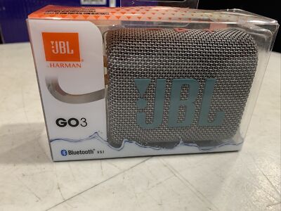 JBL GO3 Grey Portable Bluetooth Speaker
