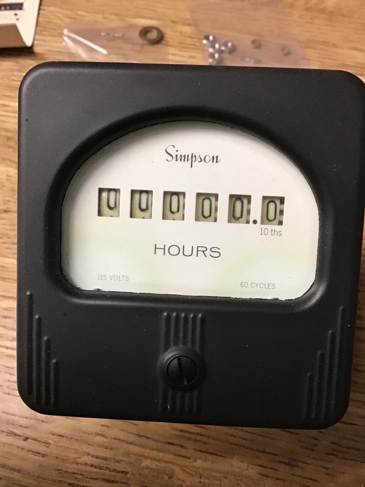 NEW Simpson 57ET Elapsed Time Indicator 3590 115 V 60 Hz. (MISSING HARDWARE) - Image 2 of 4