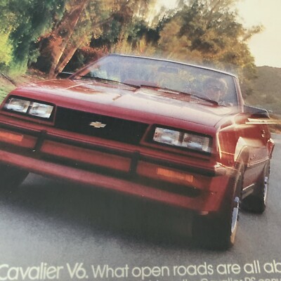 1983 Chevrolet Chevy Cavalier Convertible Z24 Classic Vintage