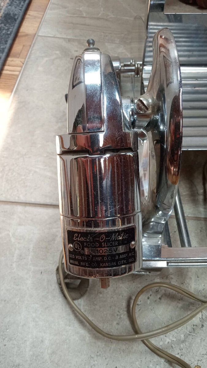 アメリカ製 デッドストック ビンテージ RIVAL社製 電動フードスライサー Vintage Rival Electr-O-Matic Food/Meat Slicer Model 1025V-1